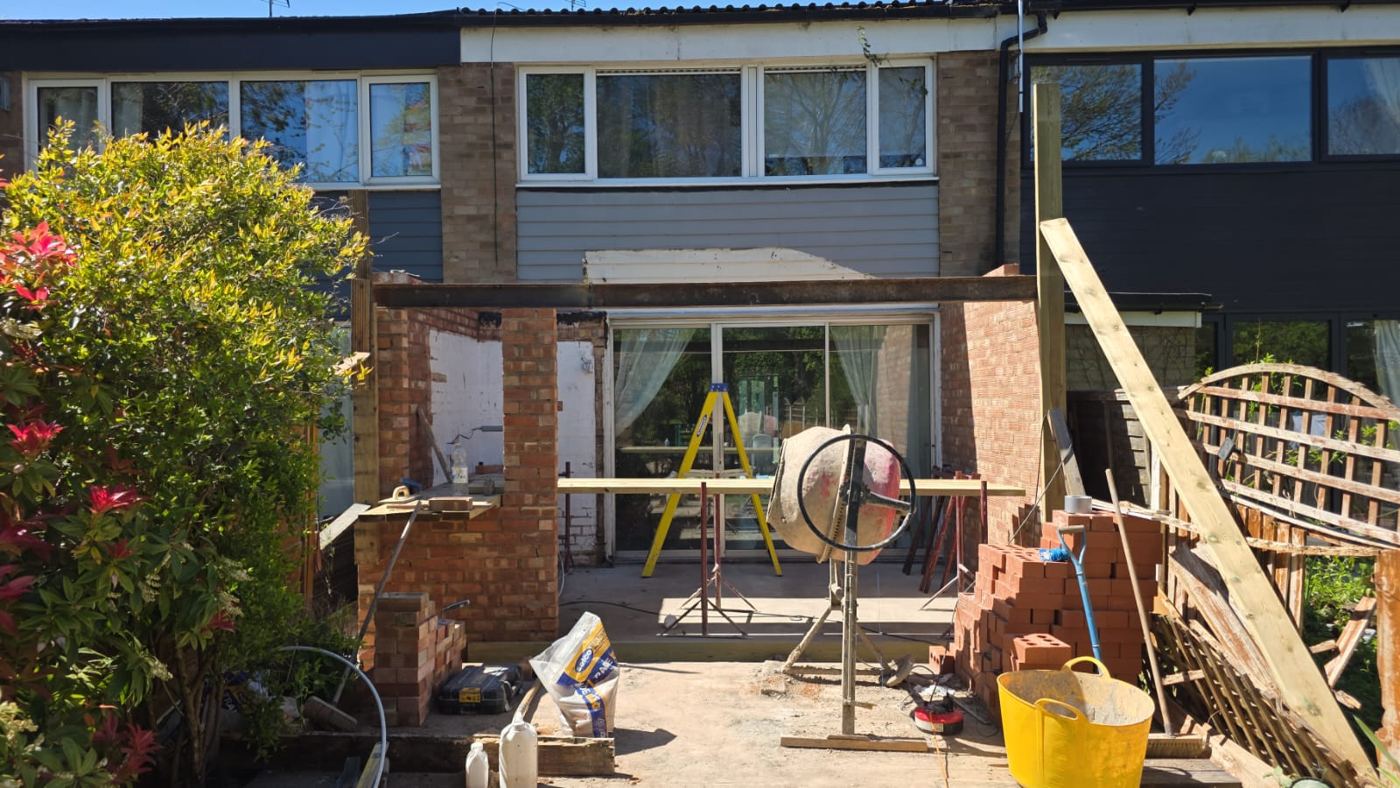 Extension under construction